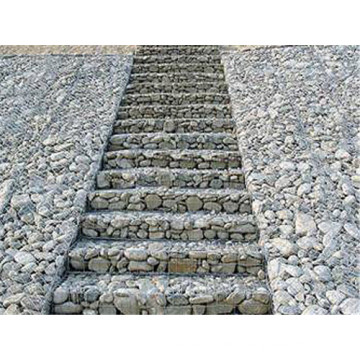 Boîtier de gabion Galvalnized plongé chaud de PVC de boîte de Gabion